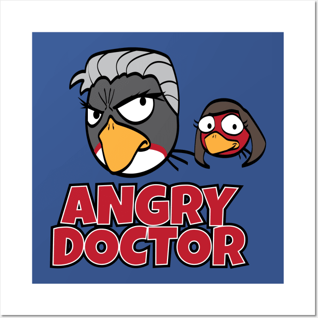 Angry Doctor (Clara Version) Wall Art by MrPandaDesigns